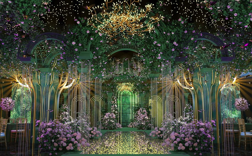 东川奇妙森林婚礼堂效果展示