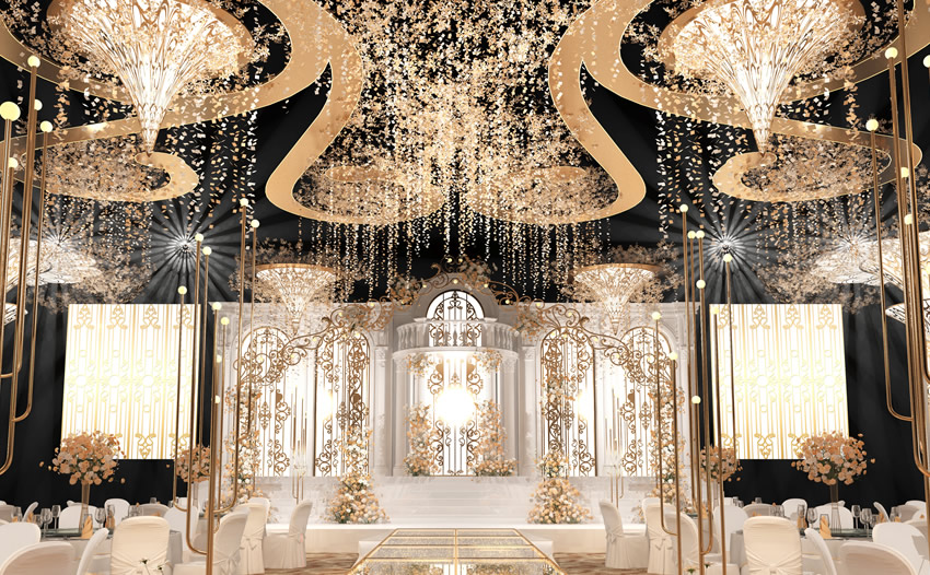 东川花木兰喜事汇金色大厅效果展示